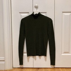 Zara Khaki turtleneck sweater